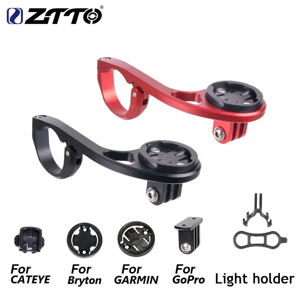 ZTTO Bike Bicycle Computer Mount For 31.8 25.4mm Handlebar Adjustable Compatible For GARMIN Edge Cat Eye Bryton Fit Gopro Camera