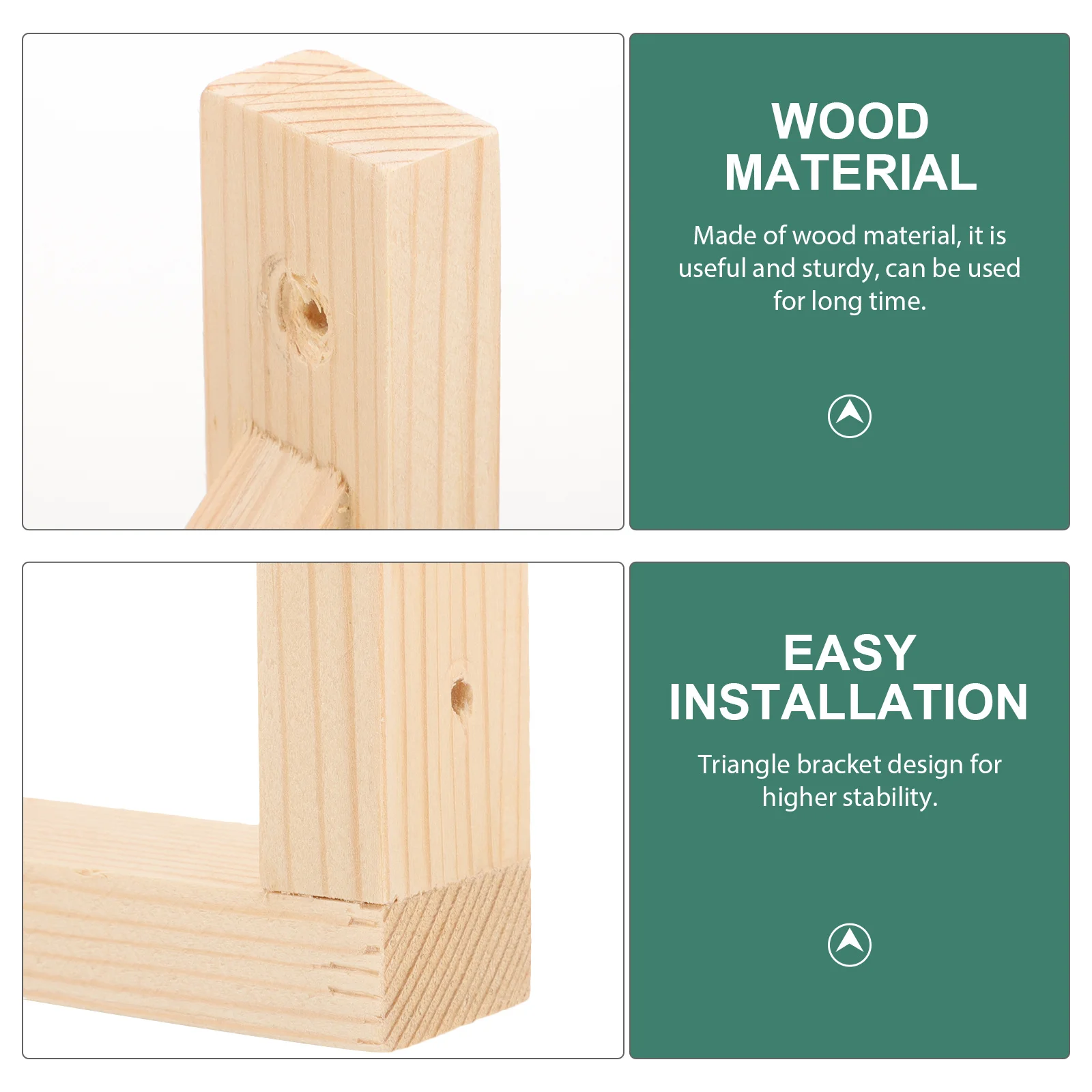 

Wood Shelf Bracket Triangle Corner Shelf Support Wall Mounted Floating Shelf Hardware Decor