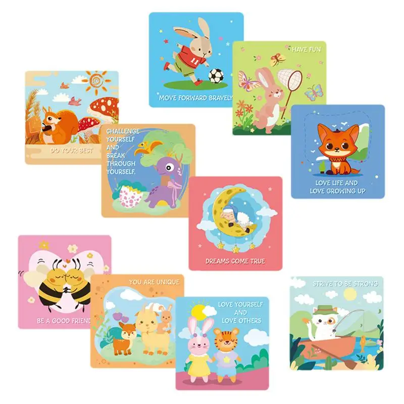 Inspirational Lunch Box Notes Cartoon Kids Affirmation Cards Positive Affirmation Cards Back To School Supplies For Family