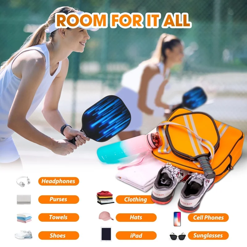 Portable Pickleball Crossbody Sling Pickleball Packet Bag Tote Pickleball Bags for Women and Men Pickleball Bags for Ladies