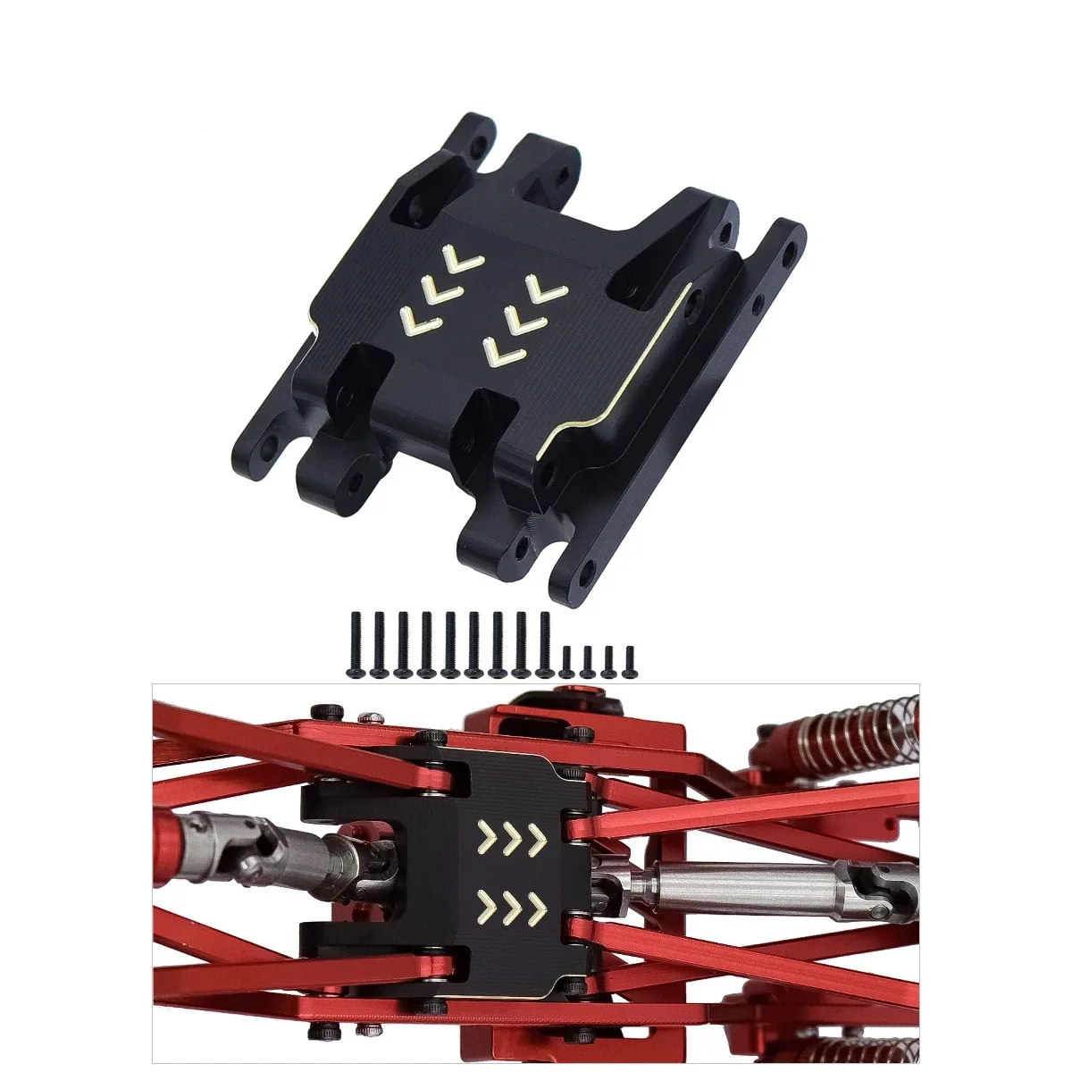 

Электрофоретическое латунное уплотнение, опорная пластина средней волны для 1/18 TRX4M, детали для обновления гусеничного автомобиля с дистанционным управлением