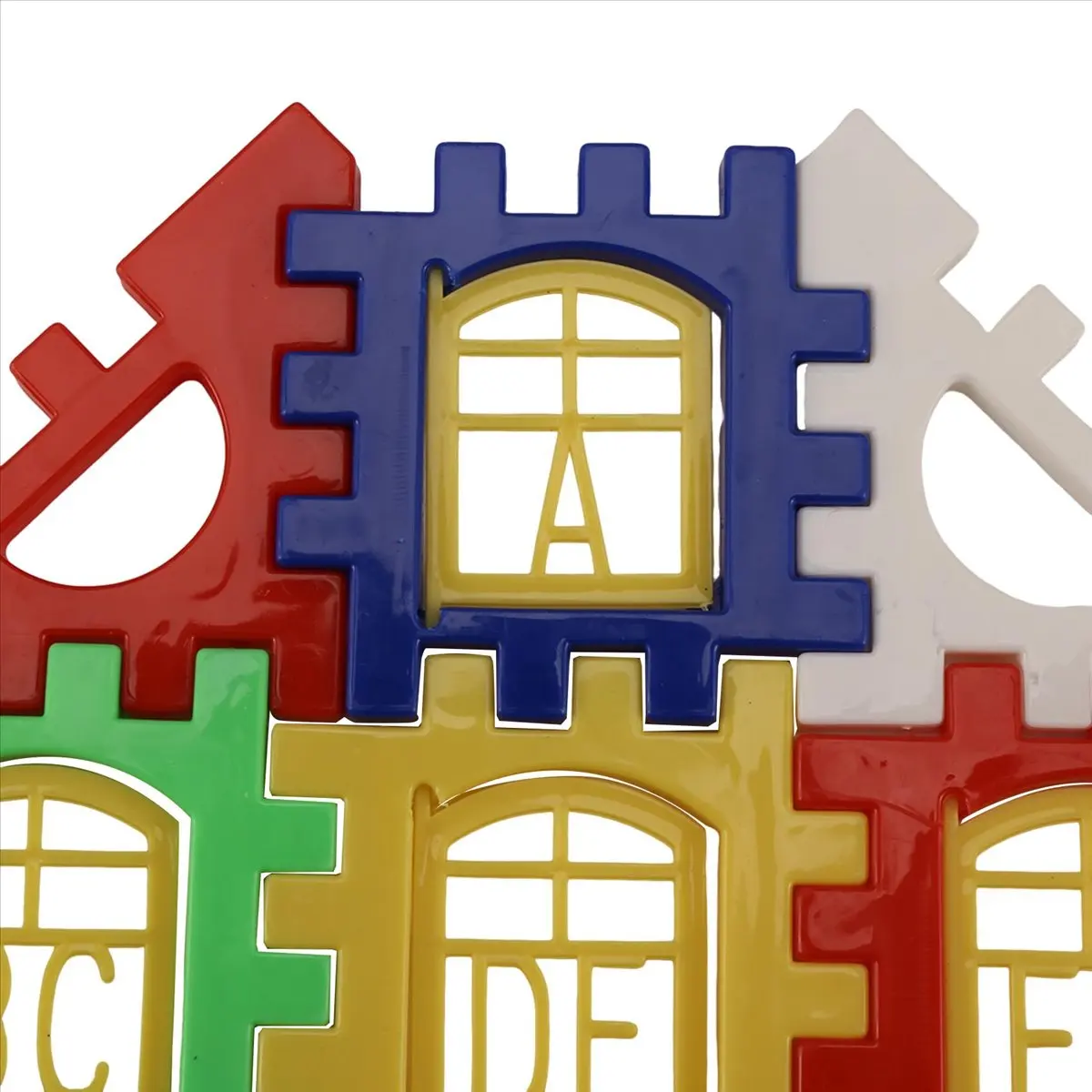 Super Sale 24PCS Children Puzzle plastic letter Building blocks house toy