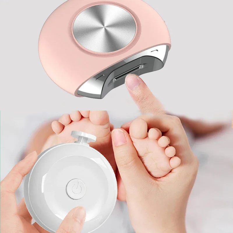 Mini Electric Nail Trimmer Stainless Steel Baby Automatic Nail Cuter Scissors Safe and Noiseless Nail Care Tool Kit