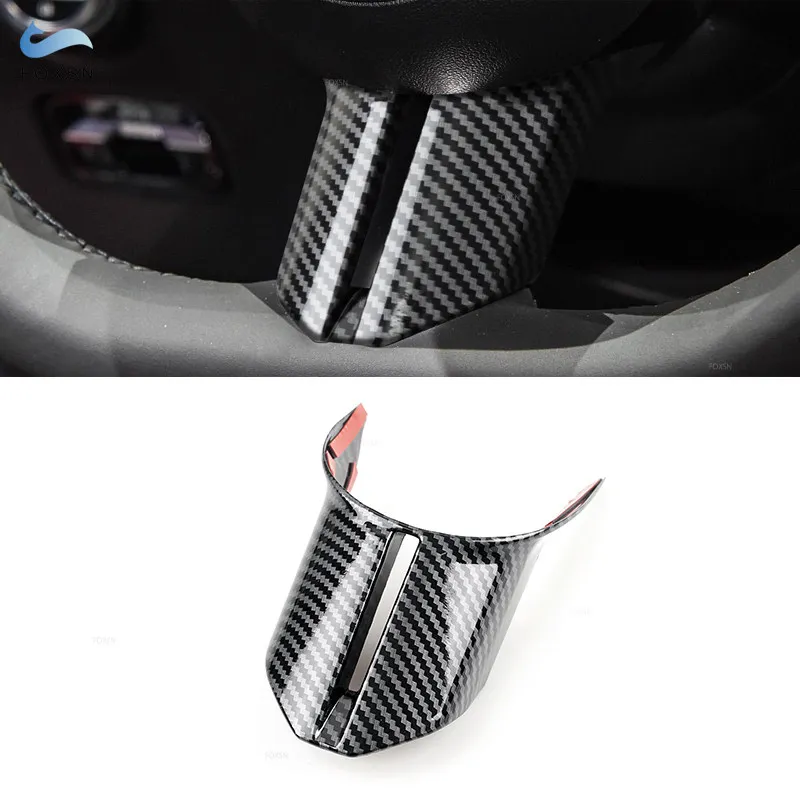 

For Mercedes Benz C E S Class W206 W213 W223 ABS Carbon Fiber Texture Interior Steering Wheel Frame Lower Trim Cover