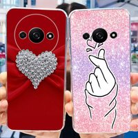 Cut Love Printed Phone Case For Xiaomi Redmi A3 2024 Soft Silicone TPU Cases For RedmiA3 A 3 4G Bumper 6.71\