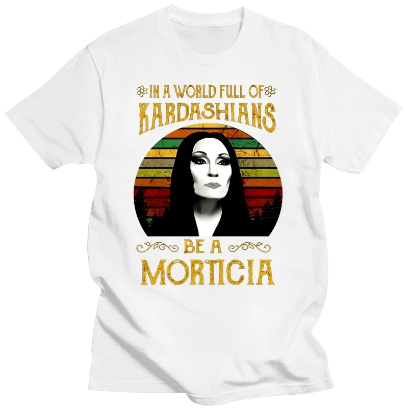 Morticia Addams In The World Full Of Kadarshians Men Black Size S-3Xl