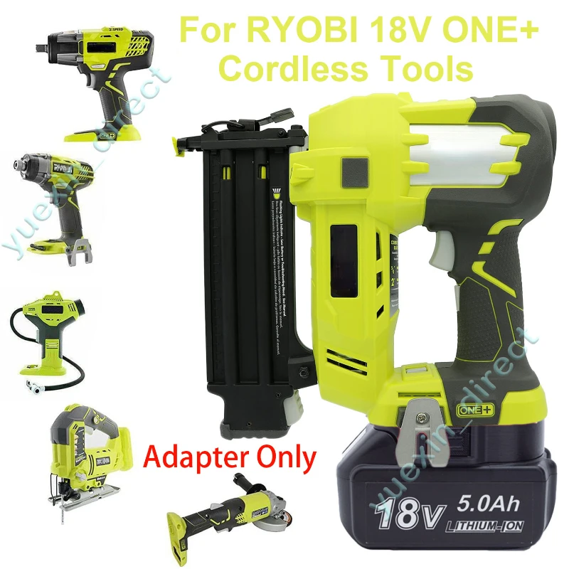 Adaptador para batería de iones de litio Makita de 18V, convertidor a Ryobi ONE + 18V, herramientas eléctricas portátiles inalámbricas, conector