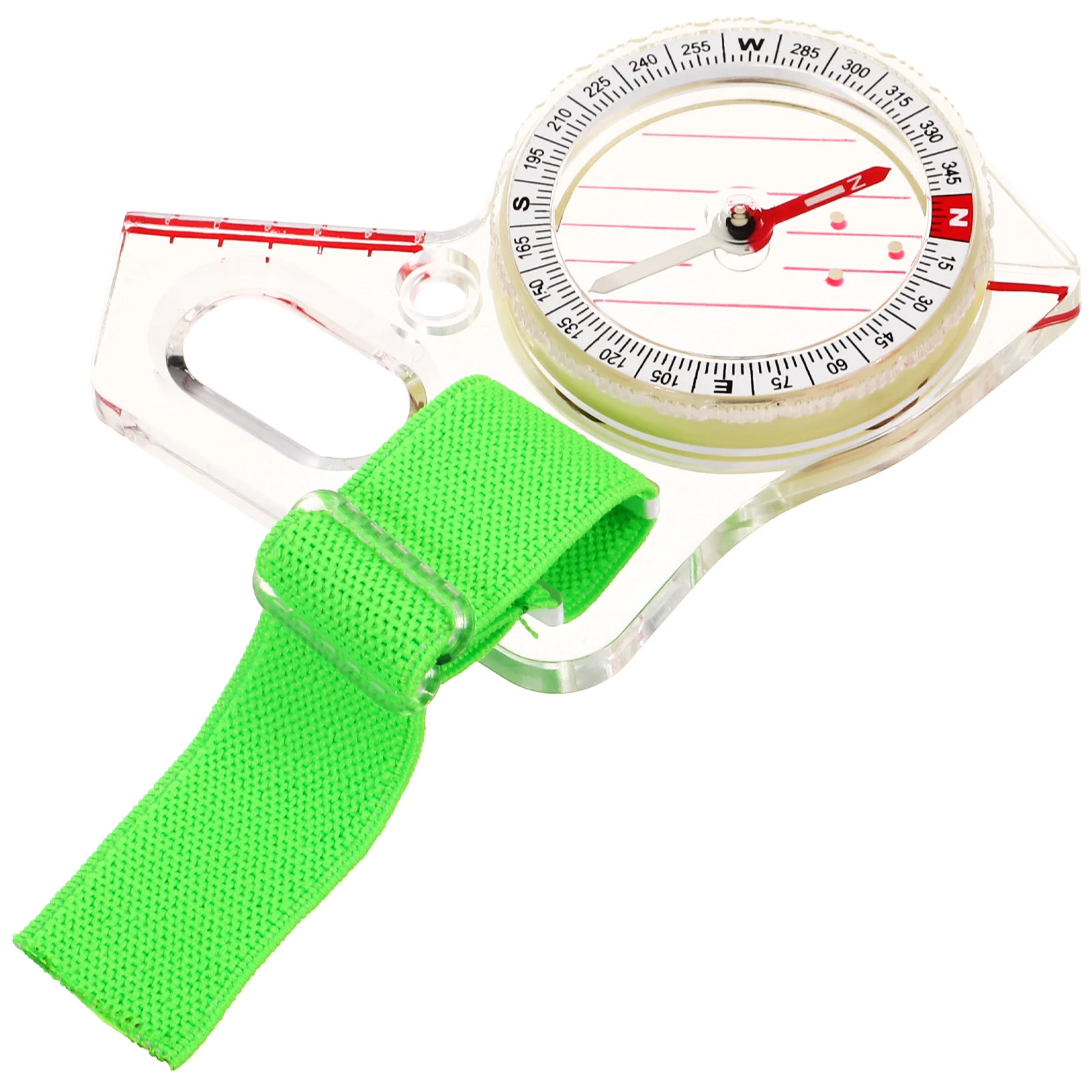 

Acrylic Compass Tool Portable Compass Multi-use Compass Hiking Experiment Accessory