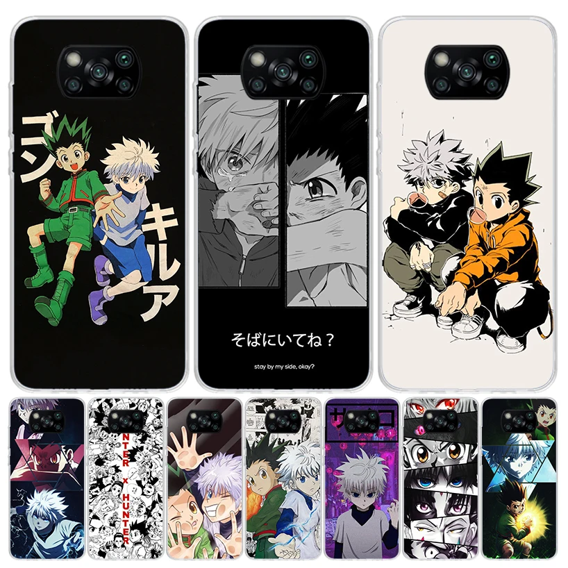 HXH X Hunter Anime funda de teléfono para Xiaomi Redmi Note 10 9 9S 8 8T 7 5 Pro Mi 12T 11T 10T 9T 12 11 Lite A3 A2 tendencia Fundas M