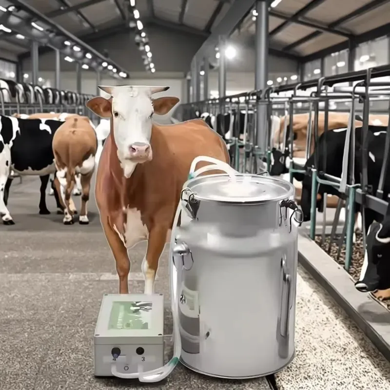 Household Farm Cow Milking Machine Fully Automatic with Pump Engine System High Productivity 12V