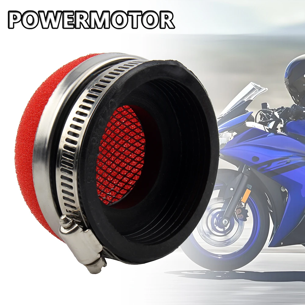 دراجة نارية 28 32 35 38 42 45 50 54 58 مللي متر مستقيم رغوة الهواء إسفنجة مرشحة نظافة موتو سكوتر موتوكروس الترابية دراجة اكسسوارات #1