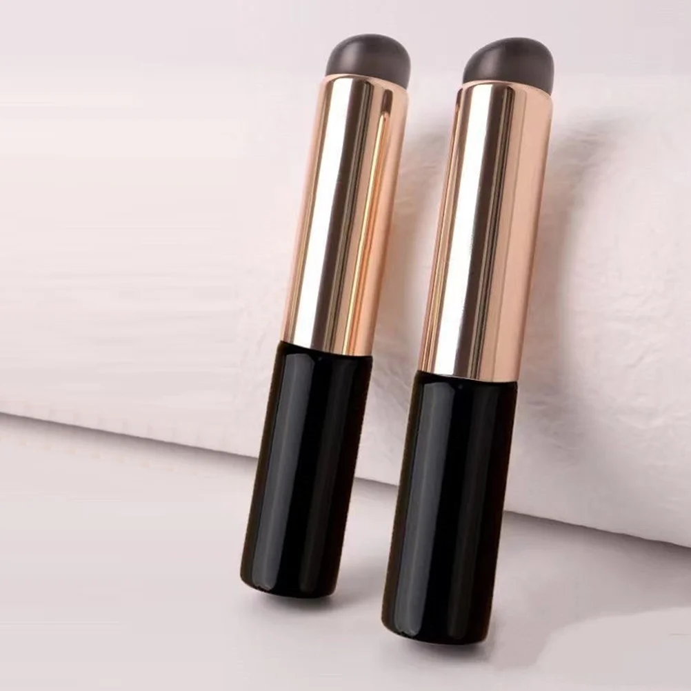 2 Pincéis de Lábios para Batom, Aplicador de Silicone, Mistura Suave, Estojo Incluído, Multifuncional para Gloss Labial