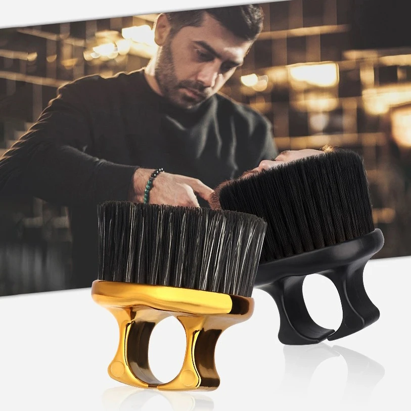 

1 hair salon ring dust brush, multifunctional dust removal and cleaning tool with nylon bristles,Special for real hair wigs
