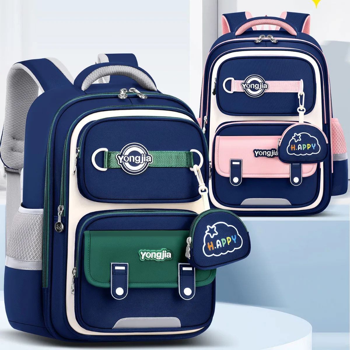 Grades 3-6 Stylish Large Capacity School Backpack,Durable Bookbag for Elementary Boys Girls,Ergonomic Back to School Daypack