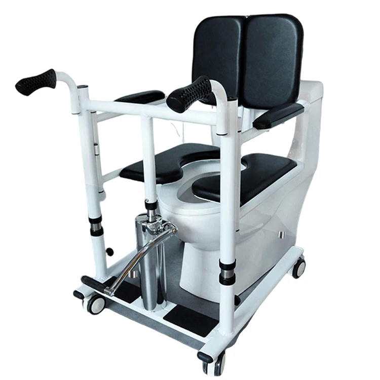 Elderly Medical Supplies, Stainless Steel Crutch Walking Assistant, Commode Chair for Outdoor and Hospital Use