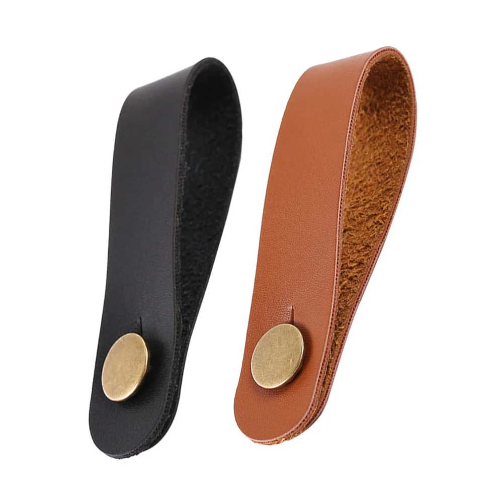 

2 Pcs Headstock Neckband Musician Guitar Strap Folk Fixing Straps Adapters Electronic Microfiber Practical Convenient