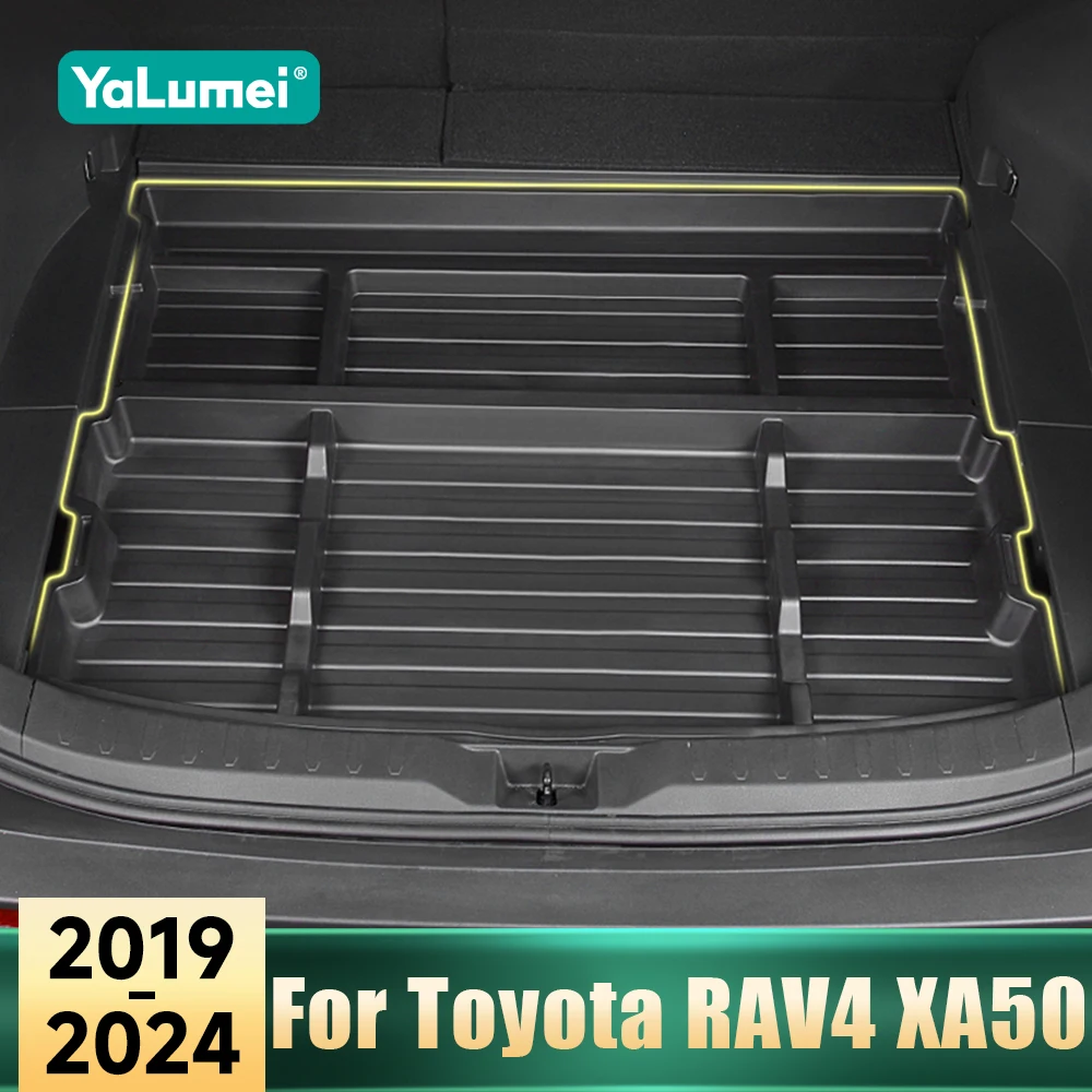 

For Toyota RAV4 XA50 RAV 4 Hybrid 2019 2020 2021 2022 2023 2024 ABS Car Trunk Box Spare Tire Storage Box Cargo Organize Holder