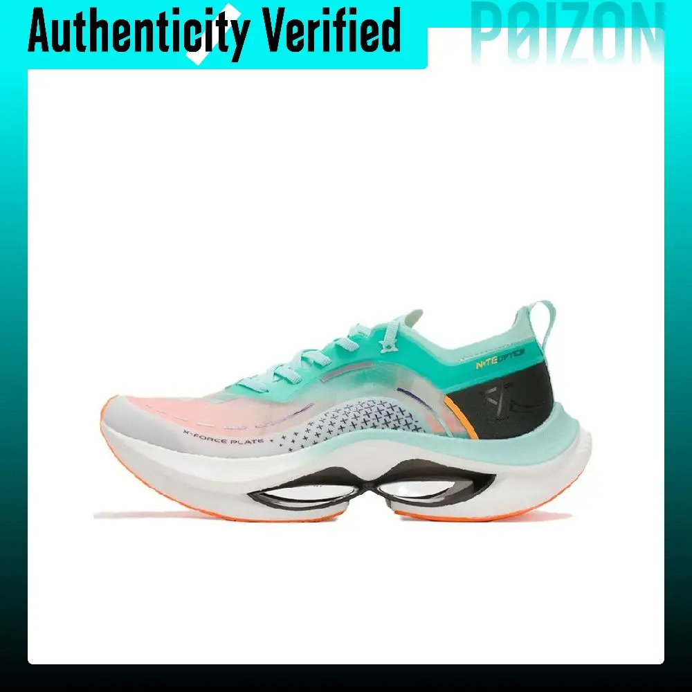 XTEP Fabric Slip Resistant Abrasion Resistant Low top Running Shoes Men's Gray Green Black 876119110036/