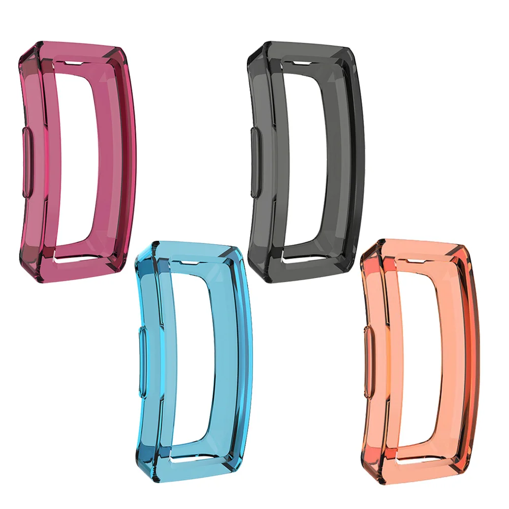 

4Pcs Tpu Watch Case Compatible with Fitbit Inspire Inspire Hr Transparent Protective Shell Anti-Dust Scratch Proof Light Weight