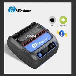 Portable Portatif Blue Tooth Mini MHT-P80F Imprimante Ticket  Receipt Printer USB Bluetooth Imprimante Thermique Barcode Sticke