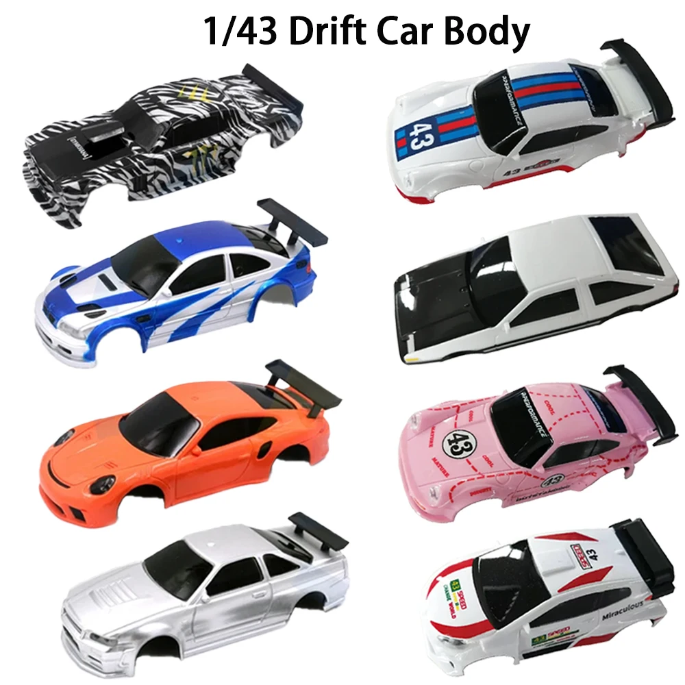 1/43 4WD RC Auto-Karosserie Passend für Modelle 4301 4302 4303 4304 4305 4306 4307 4308 Ferngesteuertes Drift-Auto Zubehör