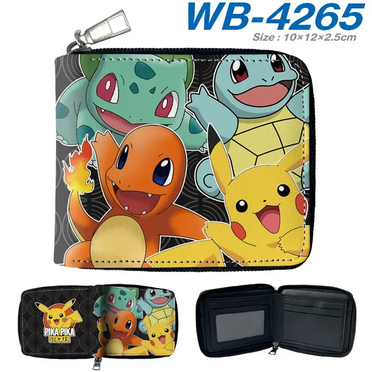 

New Pokemon Children's Wallet Boy and Girl Pikachu Character Short Wallet Card Bag Cartoon Zero Wallet