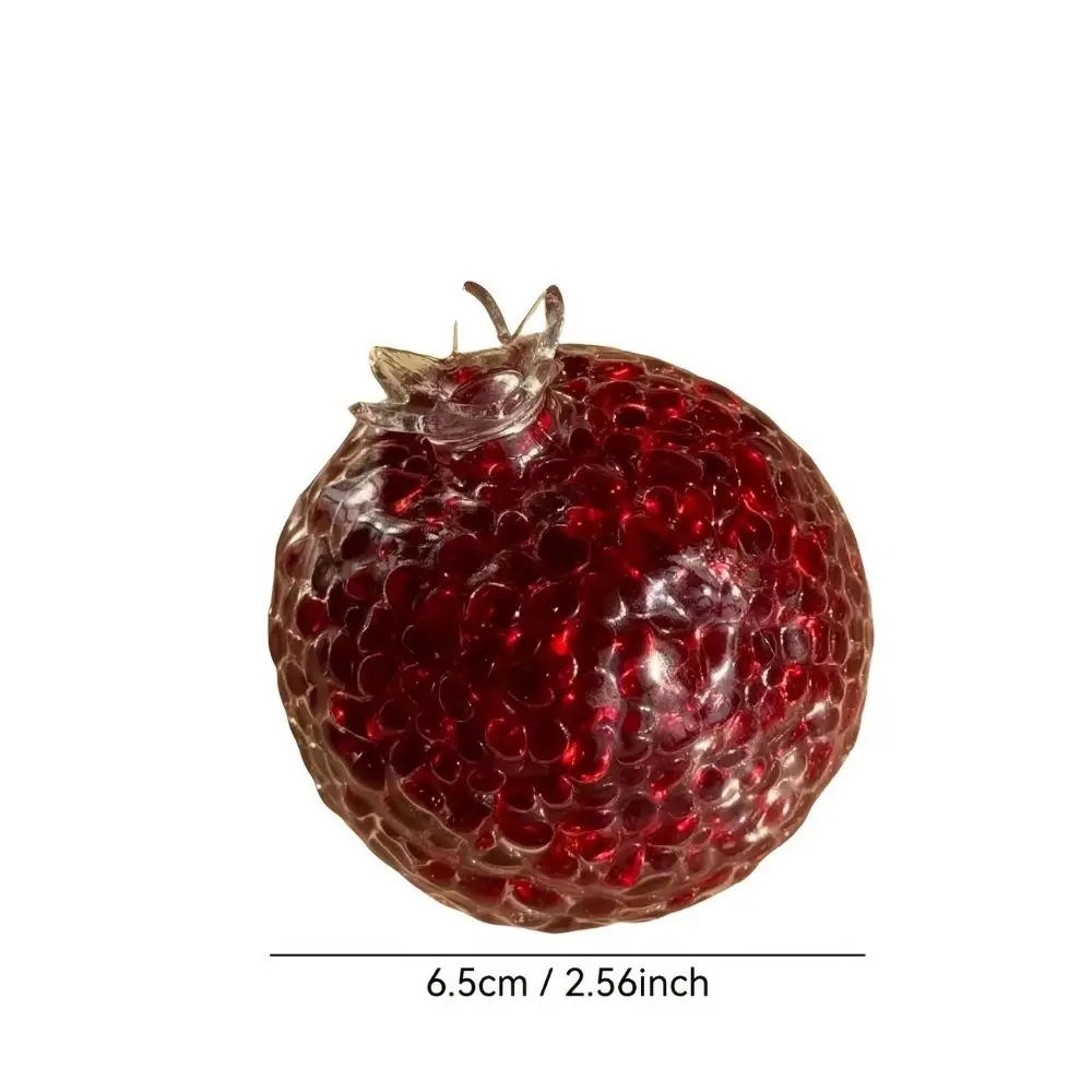 Portable Handcrafted Stress Relief Ball Pomegranate-Shaped Novelty Fruits Squeeze Toy TPR Durable Prank Toy Party Gifts