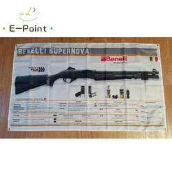 Benelli Supernova 총 깃발, 가정용 깃발 배너, 실내 야외 장식, 크리스마스 장식, M122, 3ft * 5ft (90*150cm) 크기