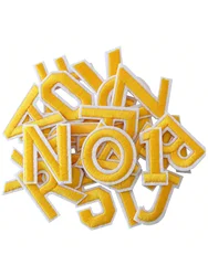 Iron on Letters and Numbers Patches, Black Alphabet Embroidered Patch A-Z, Numbers 0-9 Applique for Clothes, Dress, Hat, Socks,