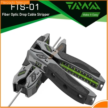 TAWAA FTS-01 Fiber Optic Drop Cable Stripper for FTTH Flat Cables, Open Drop Cable Tools, 3mm x 2mm Butterfly Drop Cable