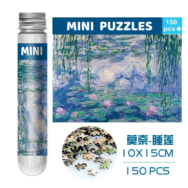 Mini Puzzles pour Adultes, Micro Puzzle, Tube à Essai, Minuscule, Difficile, Divertissement, Décoration Intérieure, 150Pcs