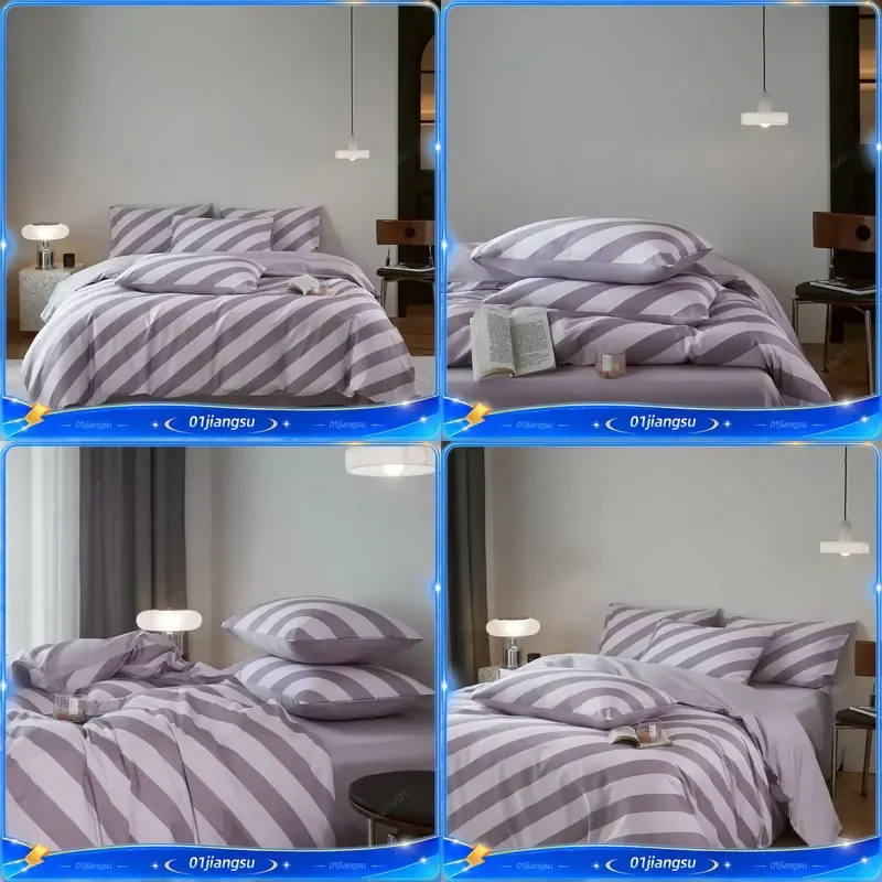 Svetanya Egyptian Cotton Bedding Set King Queen Double Duvet Cover Sheet Pillowcase Luxury Hotel Quality Home Textile Bed