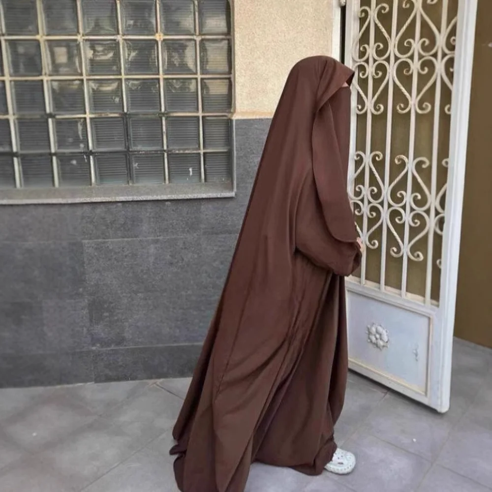 

Eid Djellaba Muslim Women Prayer Garment Maxi Dress Islam Jalabiya Hooded Abaya Turkey Kaftan Ramadan Burqa Robe Abayas Kebaya