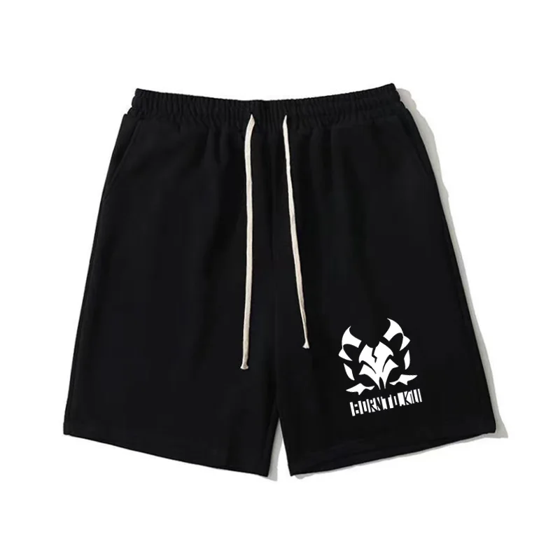 

Anime Surroundings orts Pants Loose Sports Ghost Square eru Print Summer Men's Clothing Casual Pants Hip Hop Kids