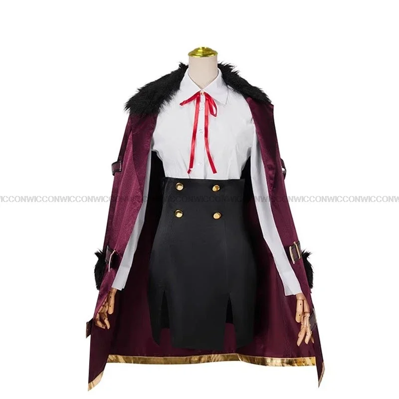 Spel Blauw Archief Cosplay Rikuhachima Aru Cosplay Kostuum Hoorns Vrouwen Partij Rikuhachima Aru Pruik Halo Hallowen Playrole Kleding