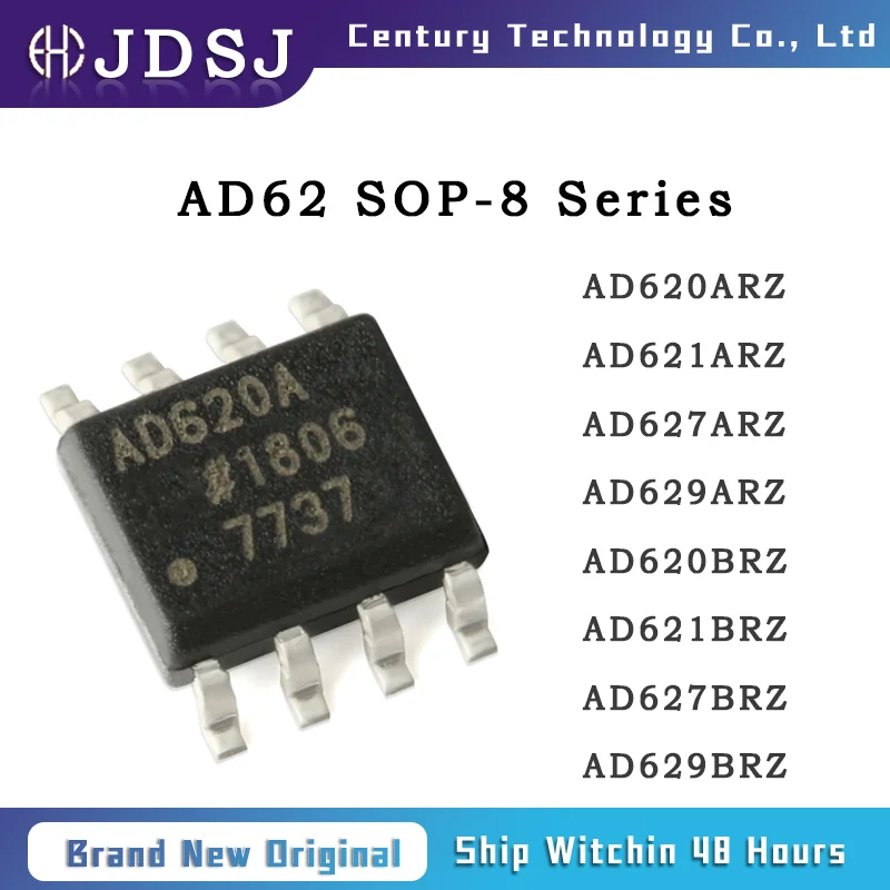 

5PCS AD620ARZ AD620BRZ AD621ARZ AD621BRZ AD629ARZ AD629BRZ AD627ARZ AD627BRZ Brand New Original IC Chip