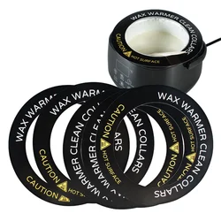 Waxing Warmer Collar Wax Aquecedor, Acessório de proteção, Tiras de depilação, Máquina de depilação, Limpeza Proteção Paper Pads, 10Pcs