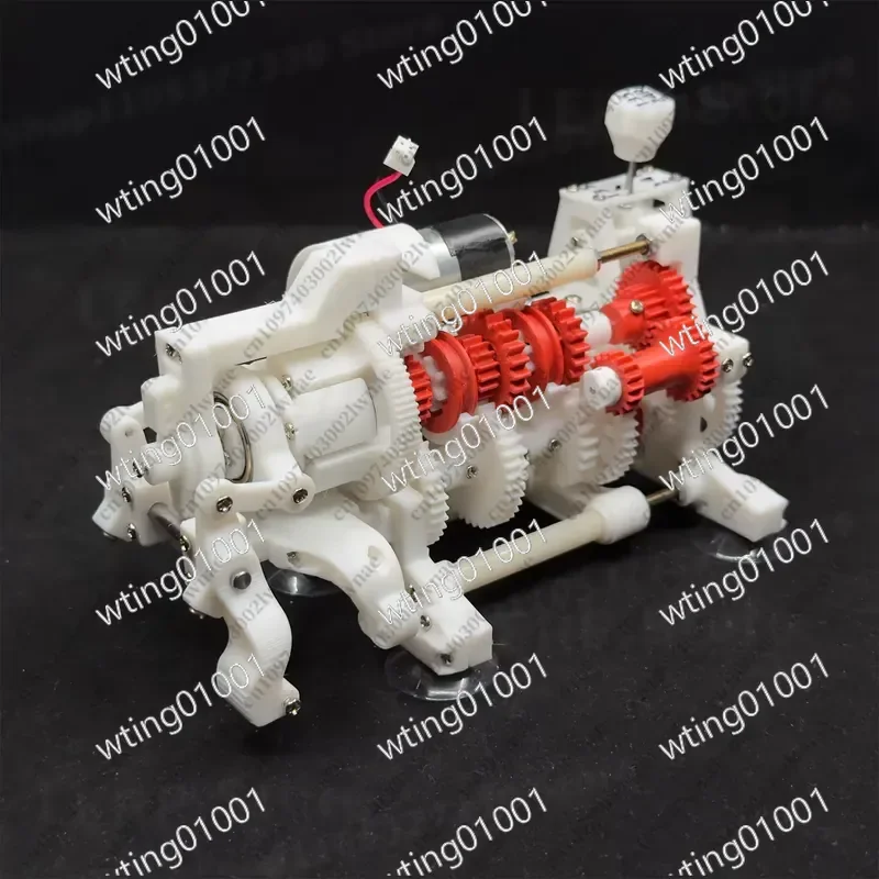 for Dynamic Car Model 5 Speed Manual Gearbox with Reverse Shifter 3D Printed Educational Assembly Kit Mechanical Structure