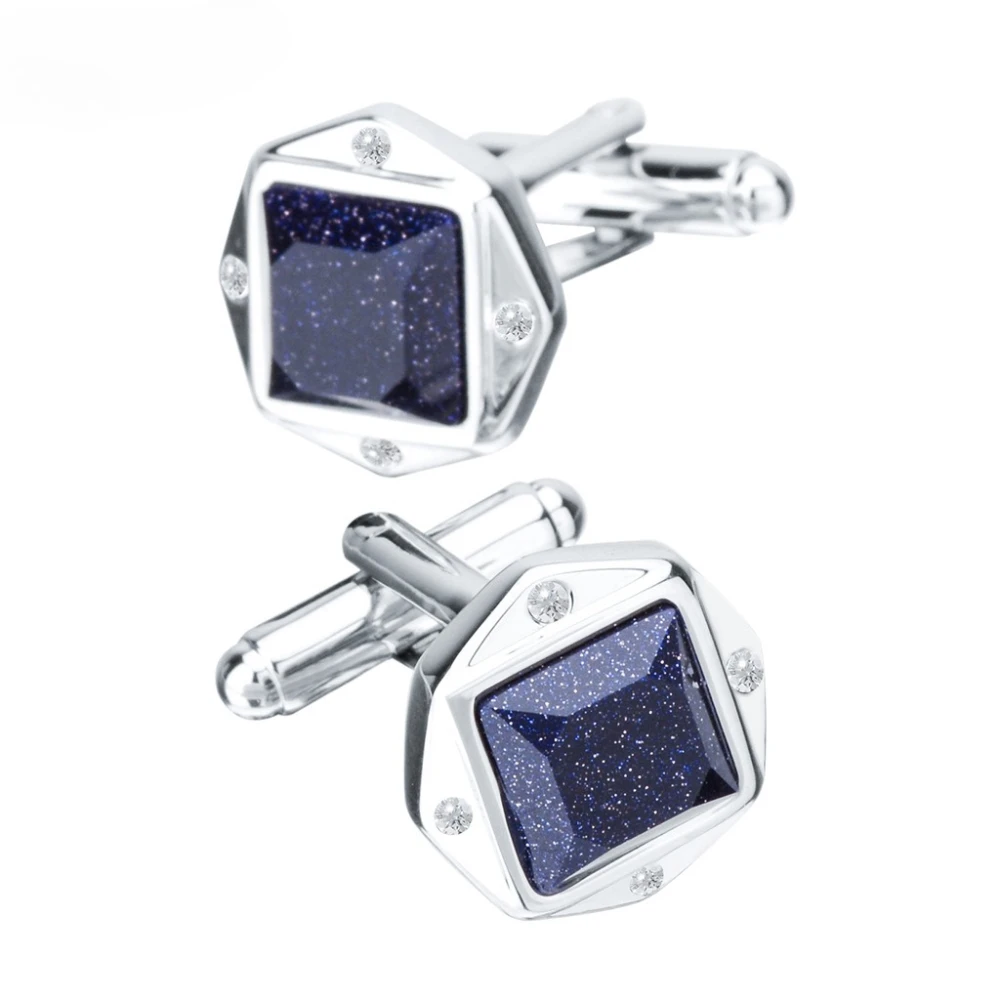 Business Wedding Lucky Diamond Cufflinks Men's Light Luxury French Shirt Sleeve Nails Decorative Accessories