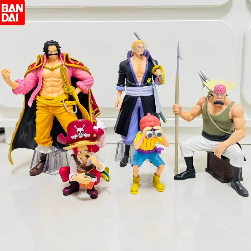 

Original Bandai Ichiban Kuji One Piece Buggy Roger Pirates Crocus Gol D. Roger Shanks Anime Figures Model Toy Gift