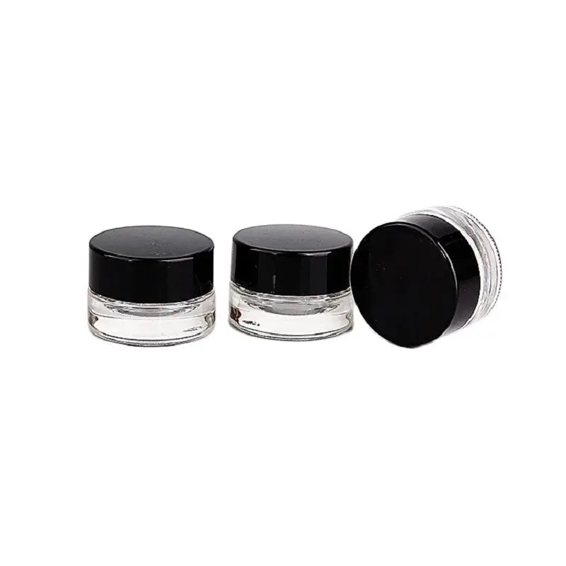 

30Pcs/lot Glass Roud Jar Skin Care Eye Cream Jars Makeup 5g Cosmetics Lotion Essence Box Travel Bottle Samll Sample Container 3g