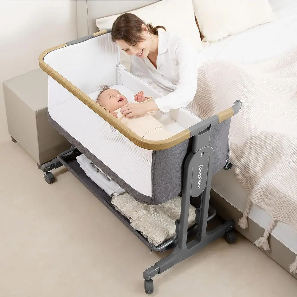 

Baby Bassinet Bede Sleeper, 3-in-1 Bede Crib, Portable Bassinet with Mattr& Breathable Mesh, 7 Height Adjustable Baby Bed, Inant