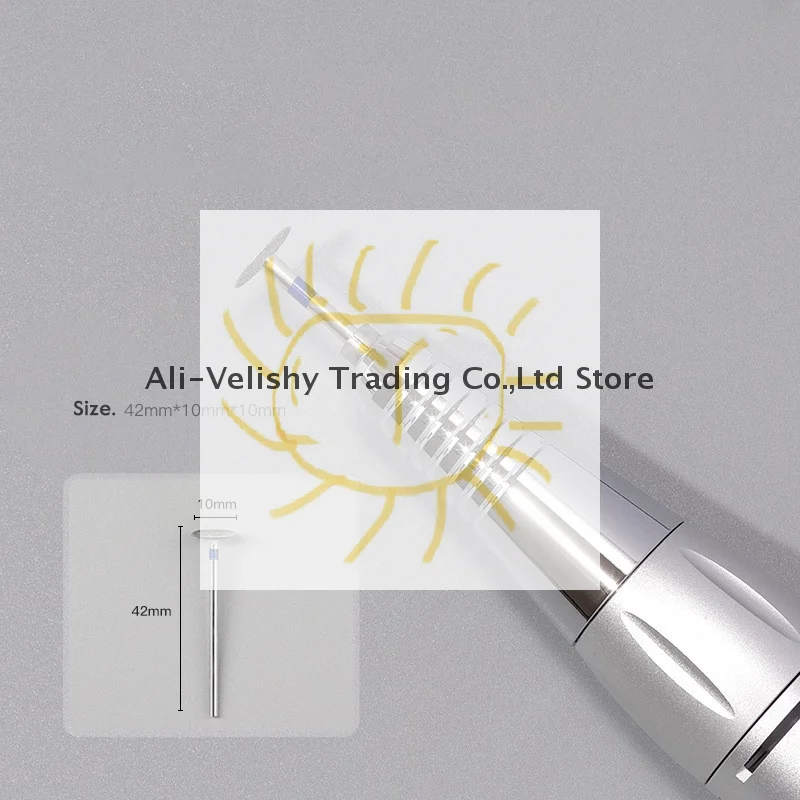 3 قطعة الصحن الطائر رأس مطحنة المحمولة طلاء الأظافر مسمار أدوات تلميع المهنية إزالة الجلد الميت إزالة الأظافر دريل