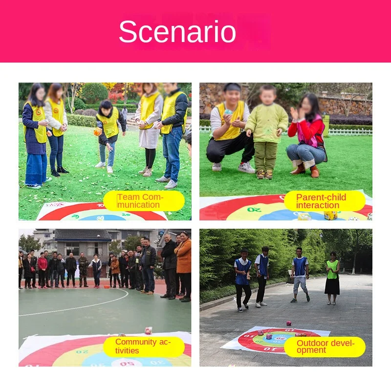 Bolsa de arena para lanzar al aire libre, juegos deportivos divertidos interactivos para padres e hijos, actividades de construcción de equipos,