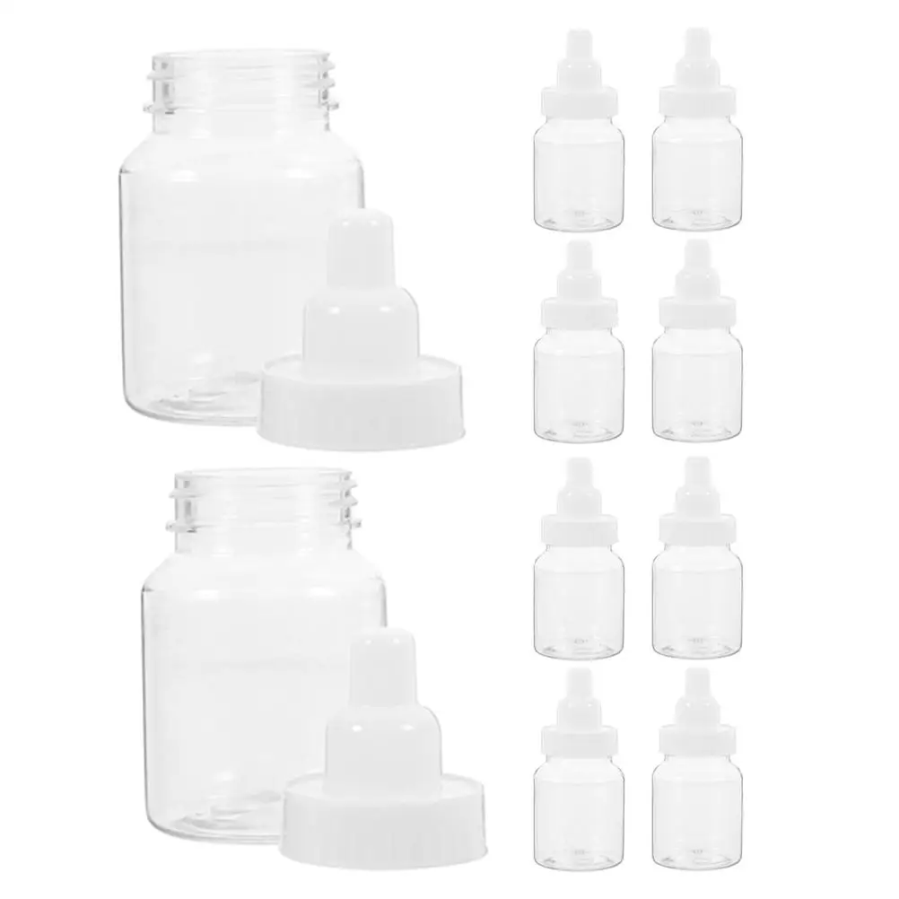 

10 Pcs Baby Shower Candy Boxes Transparent Bottle Shaped Party Favors Bulk Decoration PP Material Wedding Sweets Gifts