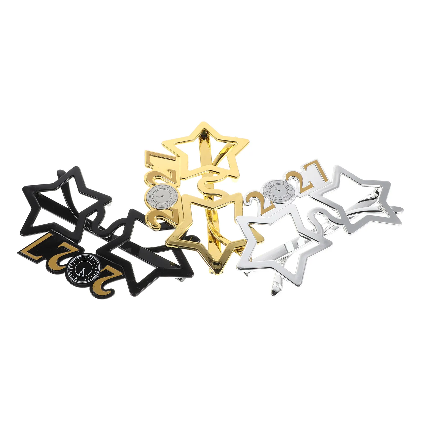 3Pcs New Year Party Glasses Plastic 2027 Number Star Shape Lightweight New Years Eve Photo Booth Props Photo Booth Props