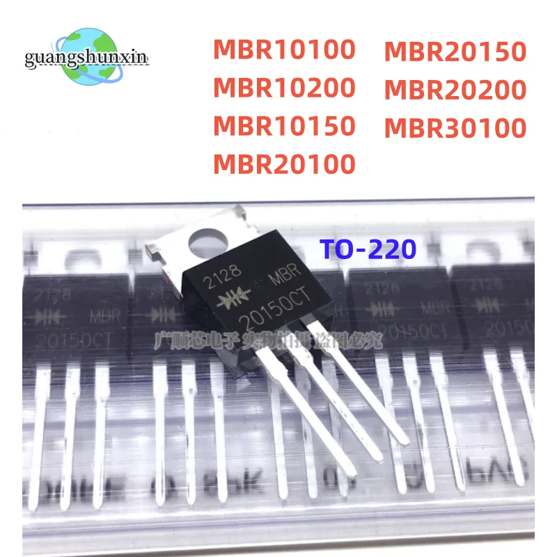 10 sztuk MBR10100CT MBR10200CT MBR10150CT MBR20100CT MBR20150CT MBR20200CT MBR30100CT TO-220 dioda Schottky'ego