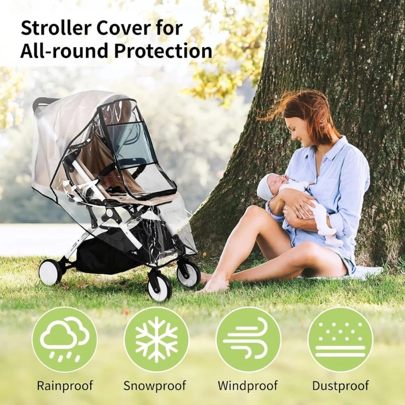 Baby Pushchair Cover Strollers Accessory Breathable Shield Universal Baby Strollers Pram Rain Cover