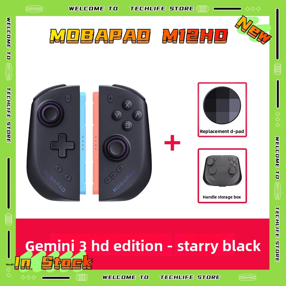 MOBAPAD M12HD Wireless Joycon for Switch 2 TMR Joystick HD