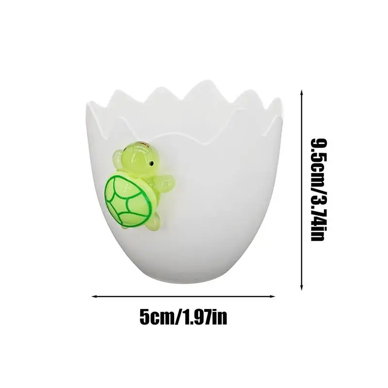 Pots de Fleurs de Pâques en Forme de Coquille d'emouf, Vases de Fleurs Uniques, Pot Succulent avec Tortue, user inière Décorative, Plante, Beaucoup